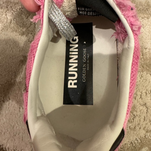 RARE GOLDEN GOOSE Running Sole Pink Canvas Sneakers - new condition - Picture 11 of 14
